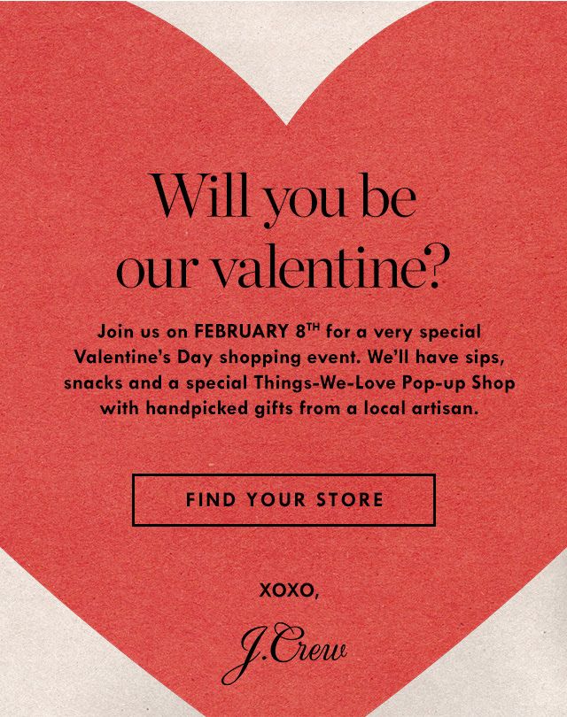 an advertisement for valentine's day shopping