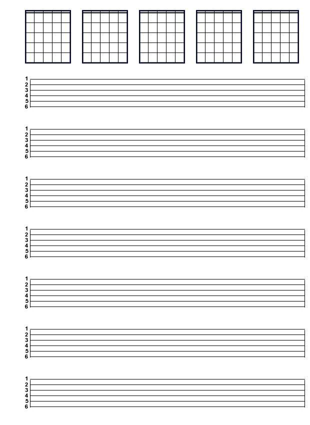 the guitar chords are lined up and ready to be played in this music sheet,