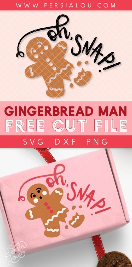 gingerbread man free cut file for svg and dxf