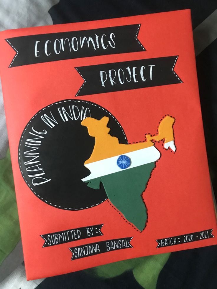 a book with an image of india and the country's flag painted on it