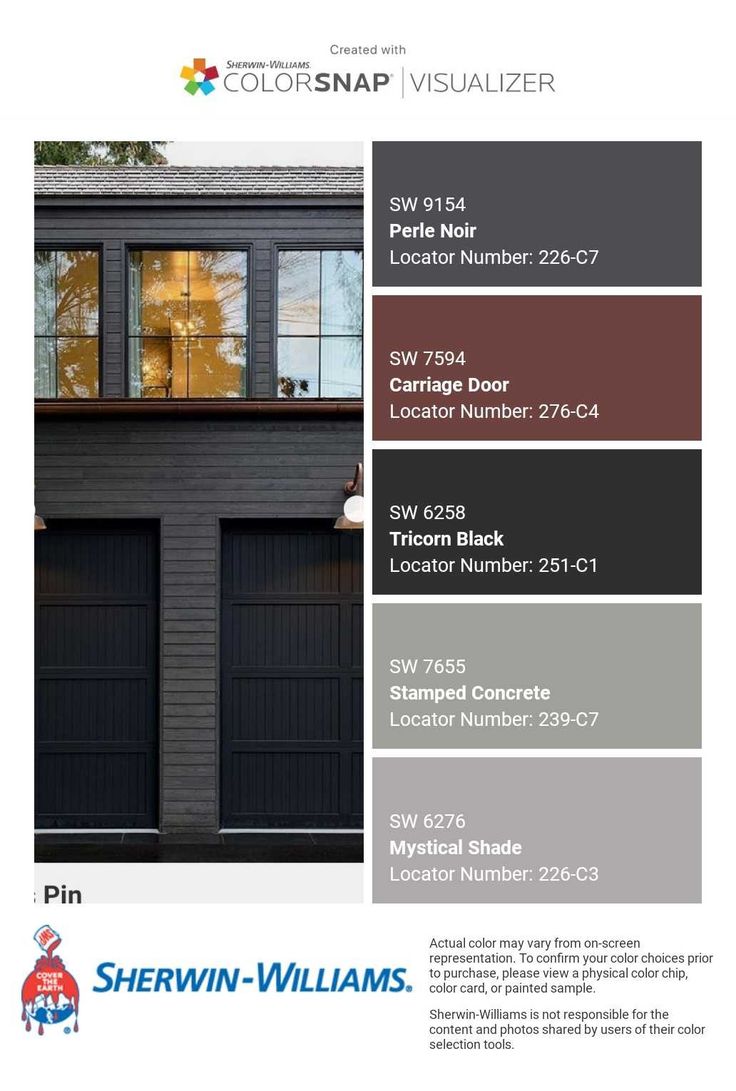 the color scheme for this house is black and gray