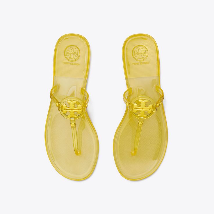 Our iconic collection, reimagined. Featuring a scaled-down Double T, the Mini Miller Jelly Sandal is durable and waterproof — perfect for the pool or beach.