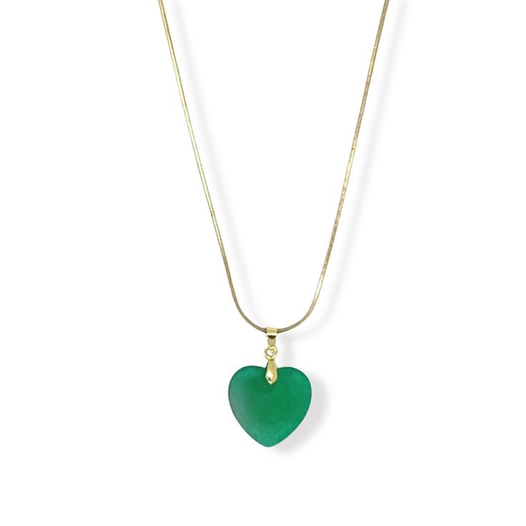 Product Details: 18K gold, stainless steel pendant set with jadeite & cubic zirconia. 18K gold, Stainless Steel chain. MEANING: Green jade carries the energy of the Earth and nature, providing a wholesome, nurturing energy that uplifts and soothes the heart. It draws the abundance of nature into your life, helping you create physical prosperity and wellbeing. Green jade represents growth and life and is known for bringing good luck, friendship, peace, and harmony to the wearer. AFFIRMATION: I am Jade Accessories, Green Jade Necklace, Twisted Chain, Accessories Necklaces, Simple Chain, Mini Necklace, Oval Necklace, Red Necklace, Jade Necklace