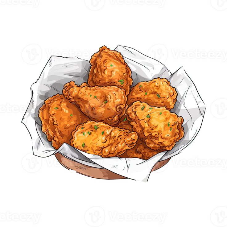 some fried food is in a paper bag