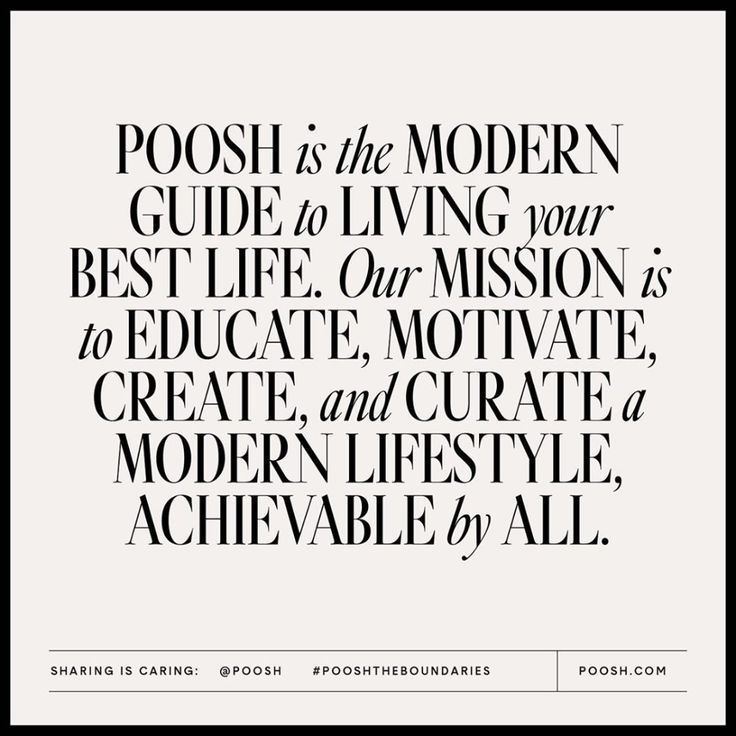 a black and white photo with the words posh is the modern guide to living your best life