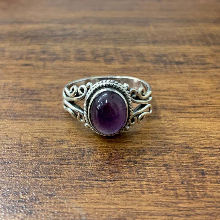 Delicate Silver Rings, Silver Ring Designs, Natural Gemstone Ring, 925 Silver Ring, Rings Cool, Onyx Ring, Silver Rings Handmade, Amethyst Ring, Ring Ring