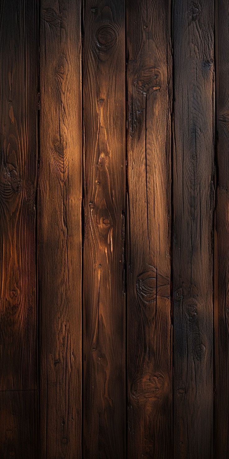 a wooden wall with some lights on it and wood planks in the background,