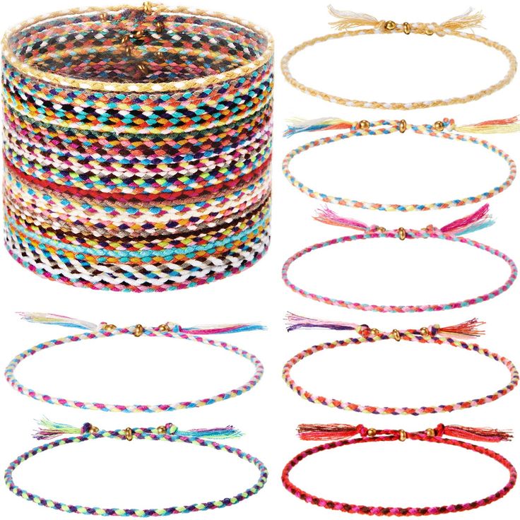 PRICES MAY VARY. Sufficient quantity: you will get 28 pieces of woven friendship bracelets in different styles, enough for your different use, each bracelet is designed with mixed colors and looks exquisite and charming, convenient for you to choose Different ways to wear: the braided friendship bracelets can be applied as wrist bracelets, anklets, ponytail holders and more, you can choose one style or combine different colors to make layered bracelets, which makes them more eye-catching and bri Fishtail Friendship Bracelets, Friendship Bracelet Adjustable, Braided Friendship Bracelet, Braided Friendship Bracelets, Multicolor Bracelet, Friendship Symbols, Ashes Jewelry, Woven Wrap, Beaded Wrap Bracelets