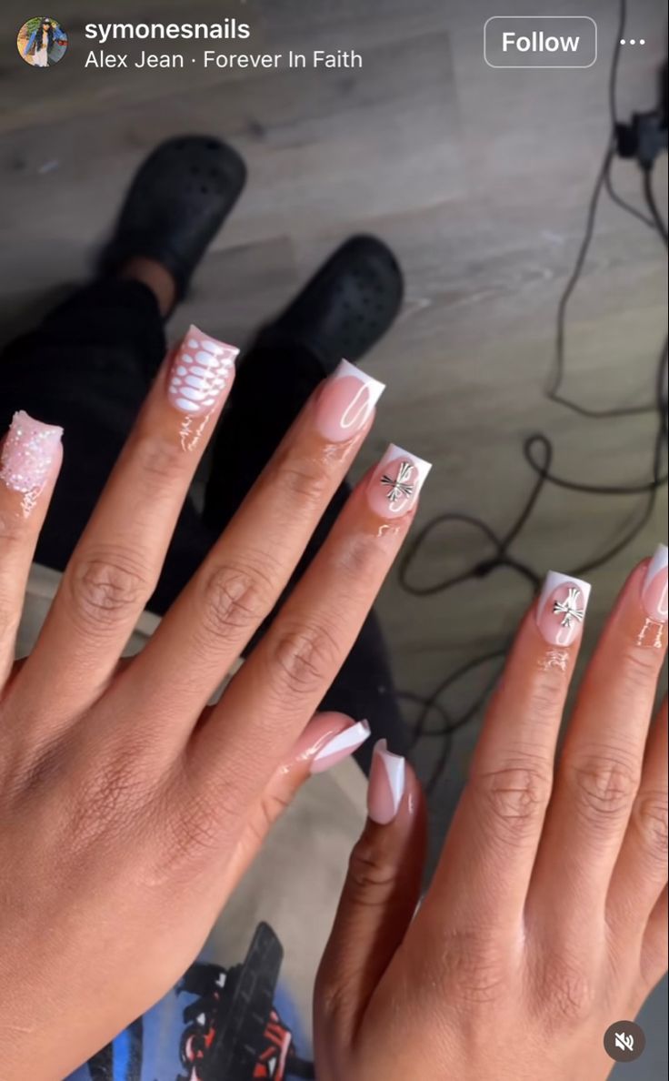 Rod Wave Nails, Rod Wave Collage, Wave Collage, Fye Nails, Wave Nails, Rod Wave, Work Nails, Short Square Acrylic Nails, Short Acrylic