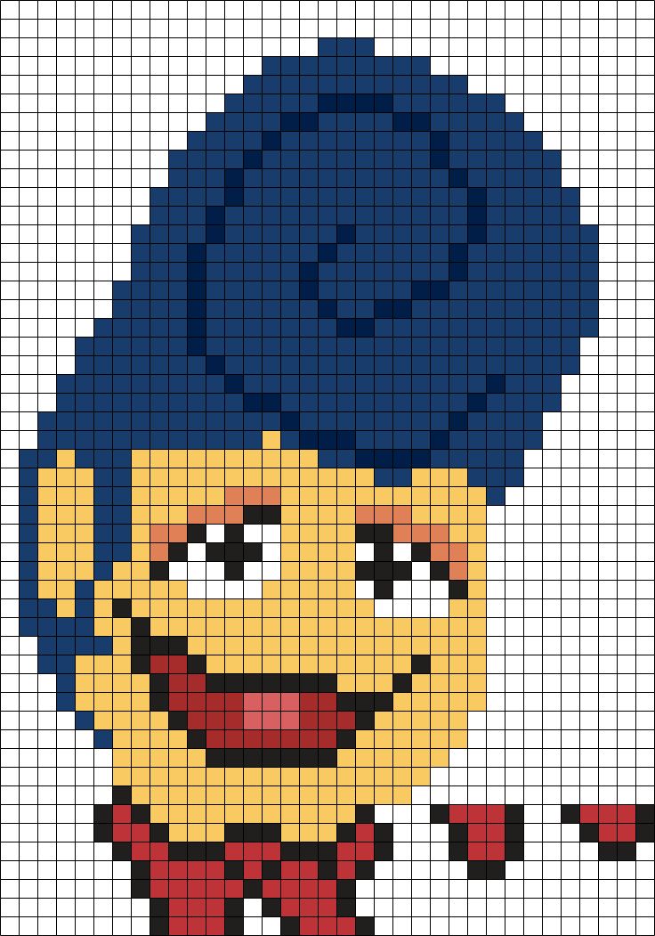 an image of a pixellated character with blue hair