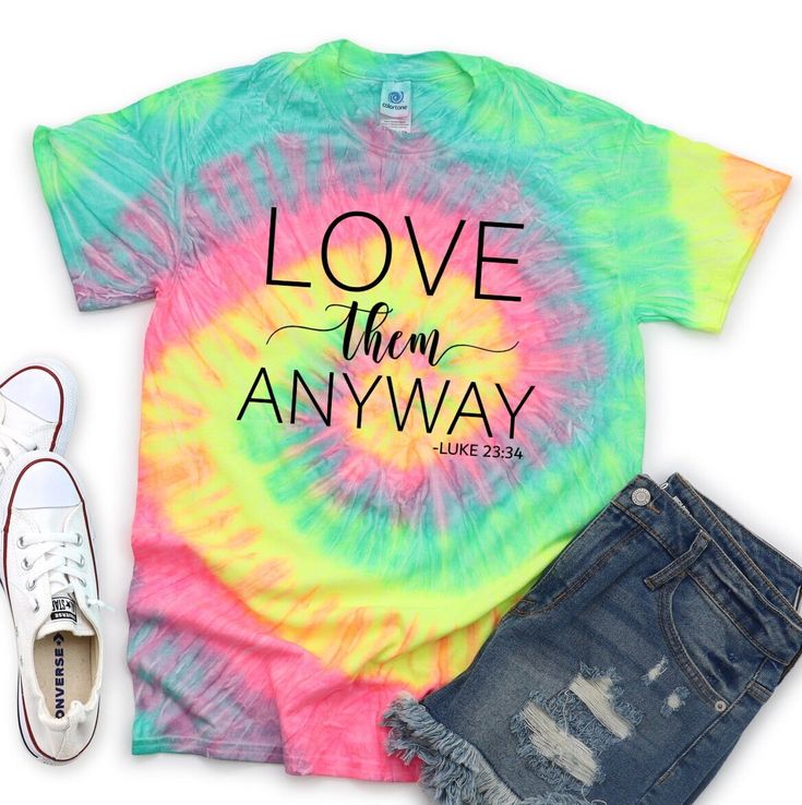 Love them anyway Christian tie dye shirt Available in unisex kids size XS -  adult 3XL Please be sure to view the size chart. You can find the size chart by scrolling through the photos in the listing. 5.3 oz., 100% heavyweight cotton Pre-shrunk **Washing instructions for t-shirts. Shirts should be washed inside out in regular plain detergent or hand washed in plain dish soap. Do not bleach or presoak. Do not use baby soaps or free or clear type soaps as most are very harsh on clothing and can c Love Them Anyway, Love Like Jesus, Baby Soap, Christian Shirt, Tie Dye Shirt, Dye Shirt, Positive Messages, Jesus Is, Have Faith