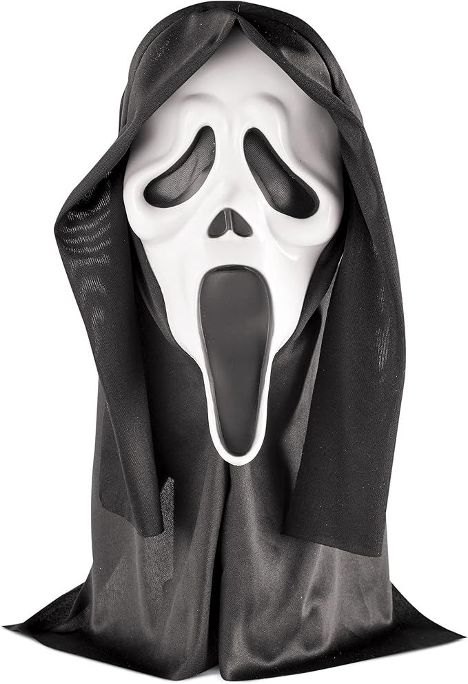 Amazon.com: Fun World Adult Scream Mask Ghost Face Mask, Scream Mask, Mask Images, Scary Mask, Hallowen Costume, Black Hood, Fun World, Ghost Face, Halloween Costumes For Couples