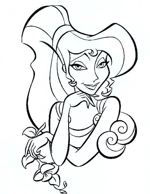 an image of a cartoon character with flowers in her hair and a cowboy hat on