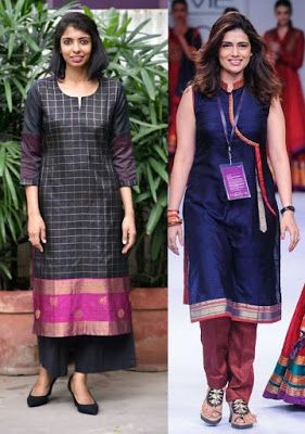 21 Kurti from old saree designs || Saree reuse Ideas | Bling Sparkle Salwar From Saree, Straight Kurti From Saree Ideas, Straight Kurti From Old Saree, Kurti From Old Saree Designs, Old Saree Kurti Design, Kurti From Saree Ideas, Mangalagiri Cotton Dress Designs, Kurti From Old Saree, Old Saree Reuse Sari Dress