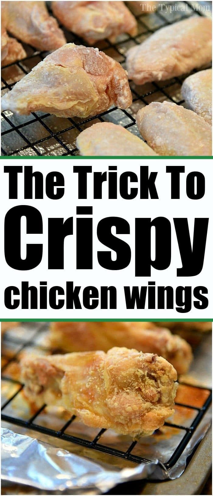 the trick to crispy chicken wings is easy and delicious