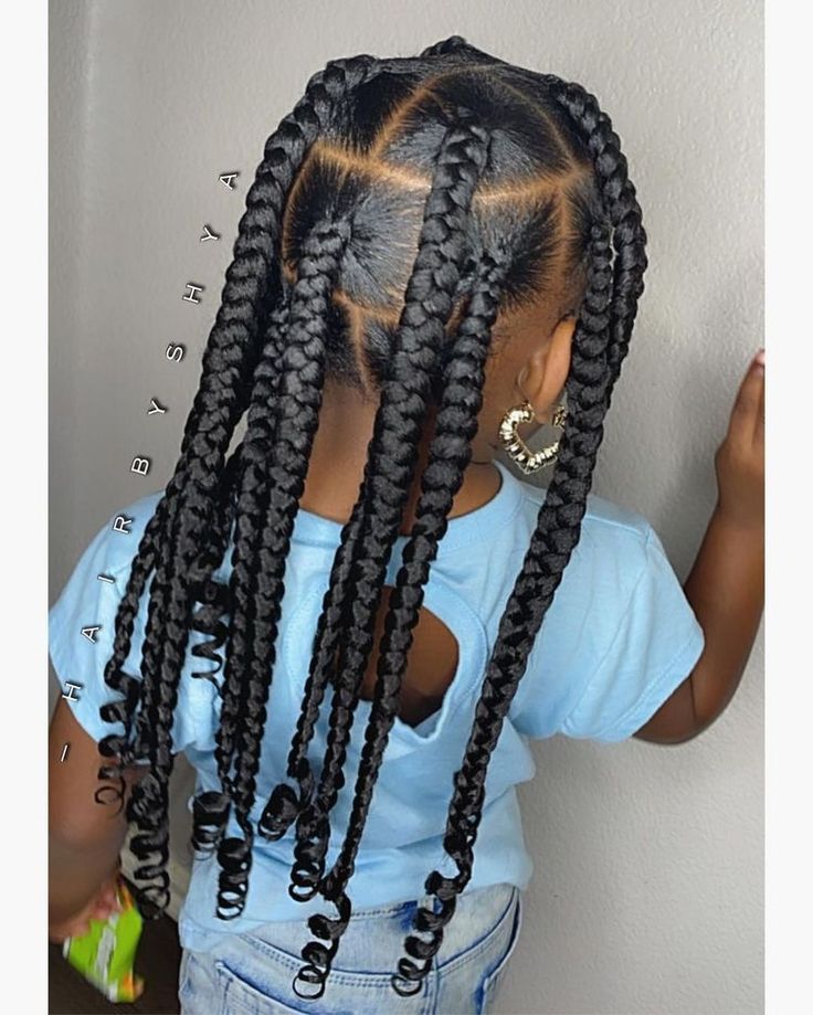 Daughter Hairstyles, Black Kids Braids Hairstyles, Lil Girl Hairstyles, Kid Braid Styles, Big Box Braids Hairstyles, Box Braids Hairstyles For Black Women, Natural Hairstyles For Kids, Pretty Braided Hairstyles