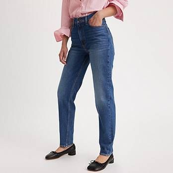 80s Mom Women's Jeans - Dark Wash | Levi's® US Levi's Retro High Rise Jeans, Levi's High Rise Retro Jeans, Levi's Retro High-rise Jeans, Levi's Retro High Waist Jeans, Retro Levi's High Waist Jeans, Levi's Retro High-waist Jeans, 80s Mom, Iconic Looks, Tapered Legs