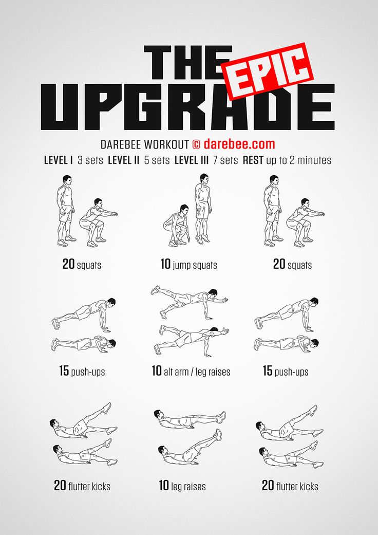 an exercise poster showing how to do the upper - body workout for men and women