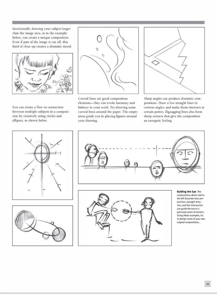 an instruction manual for how to draw people in different ways, including the drawing process