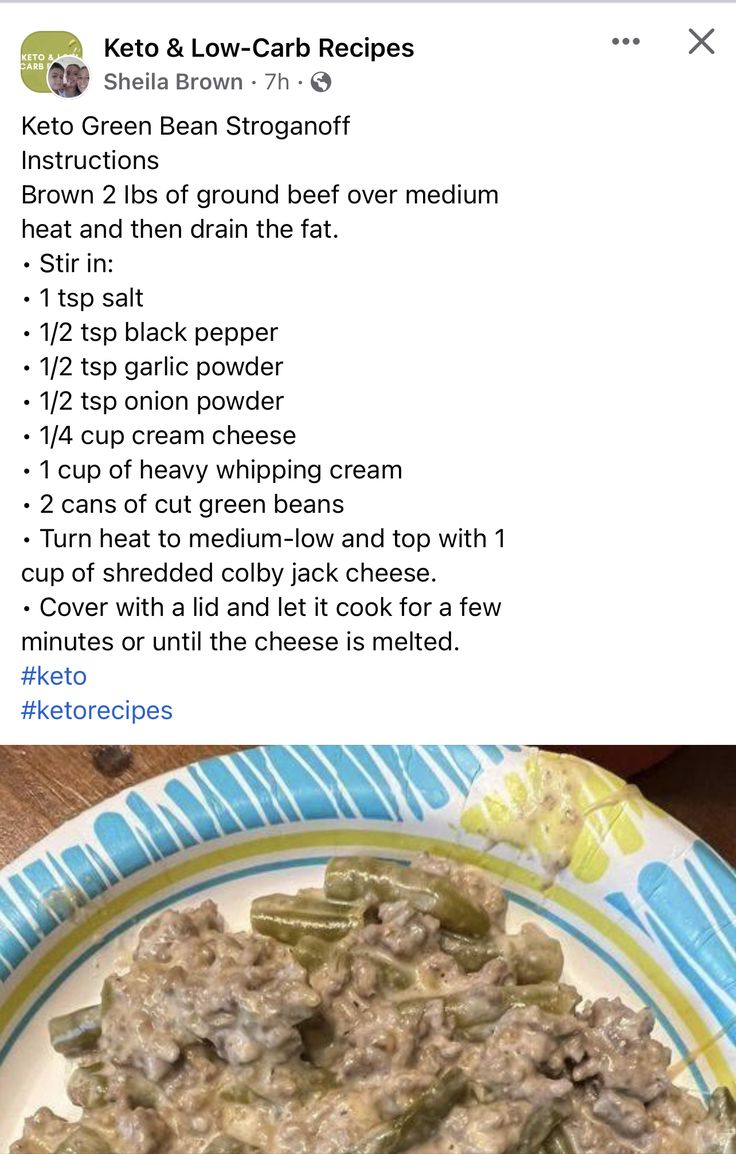 a plate with some food on it and the caption below reads, keto & low - carb recipes