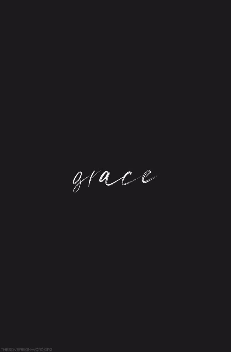 the word grace written in chalk on a black background