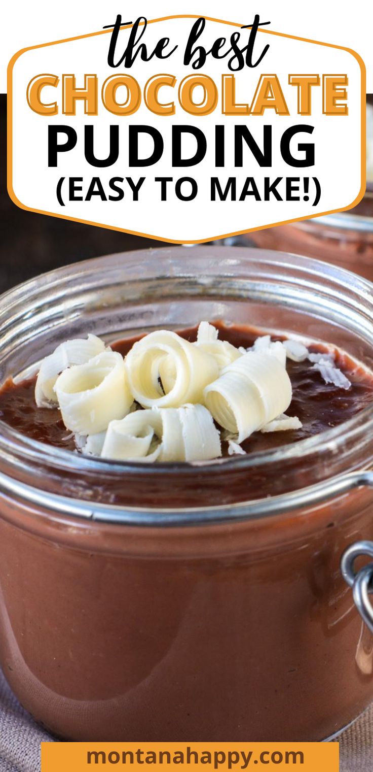 the best chocolate pudding is easy to make