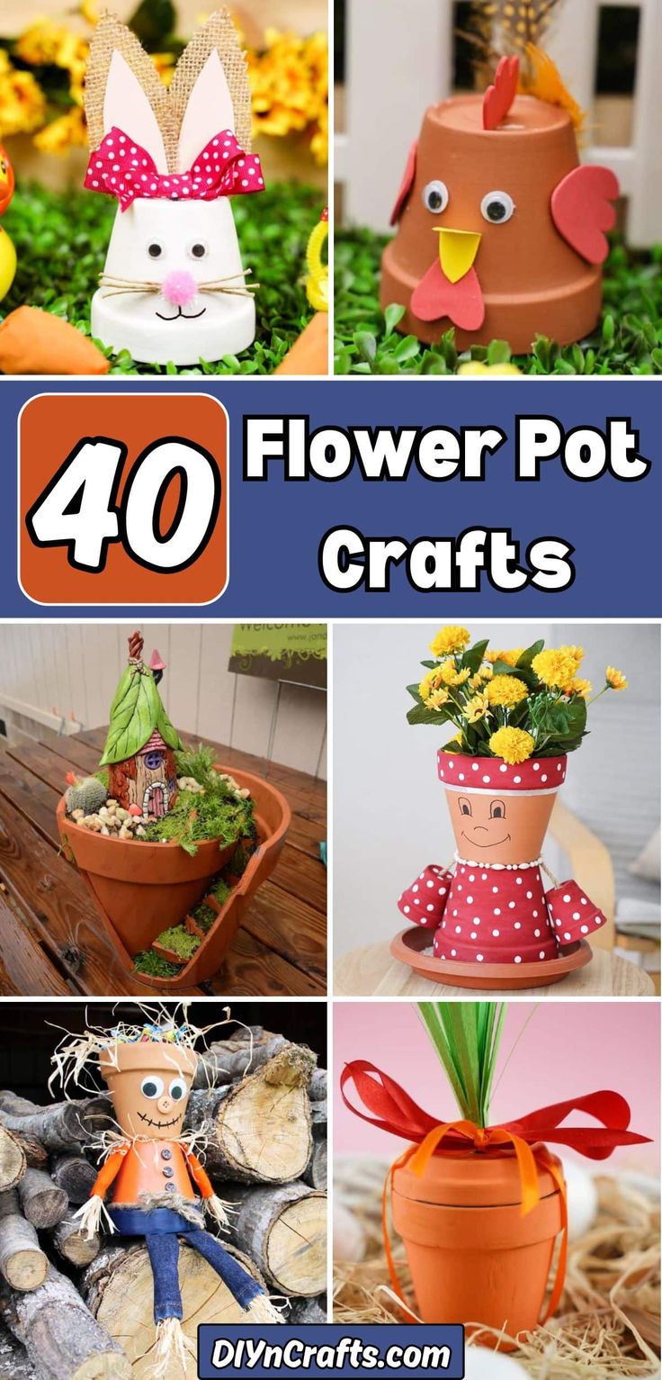 flower pot crafts for kids to make