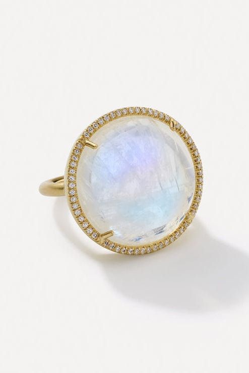 IRENE NEUWIRTH JEWELRY JEWELRYFINE JEWELRING YLWGOLD / 7.25 Rainbow Moonstone Ring Luxury Heirloom Yellow Gold Moonstone Ring, Luxury Yellow Gold Moonstone Ring For Formal Occasions, Luxury Yellow Gold Moonstone Ring, Luxury Gold Moonstone Ring, Luxury Yellow Gold Moonstone Jewelry, Irene Neuwirth Jewelry, Rainbow Moonstone Ring, Marissa Collections, Fine Jewels