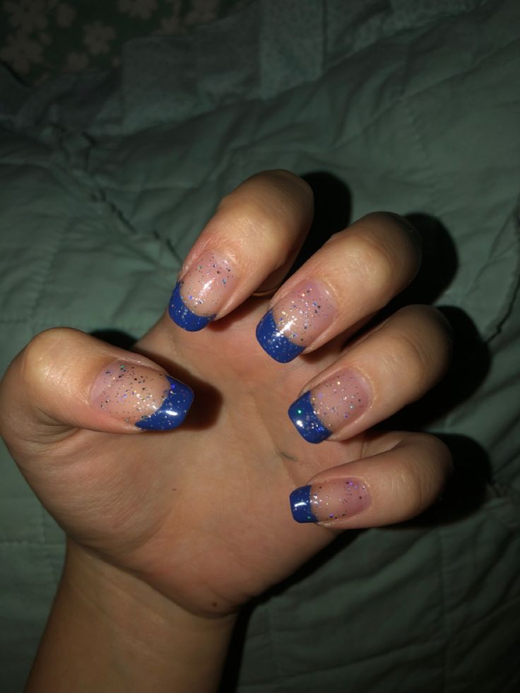 ~sep 2022~ inspired by ravenclaw. definitely one of my favorites. absolutely adore them Ravenclaw Nails, Indigo Nails, Blue Tips, Fashion Terms, Sparkle Nails, Ravenclaw, Sparkle, Nails, Beauty