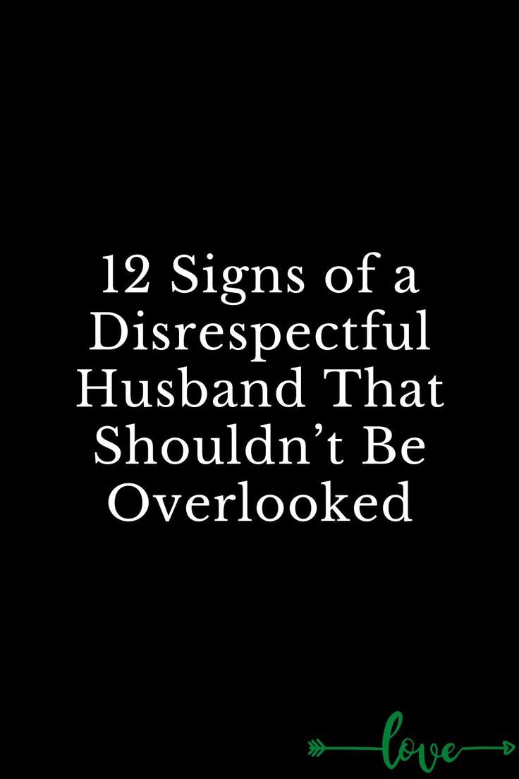 a black background with the words, 19 signs of a disrespeful husband that shouldn't be overloaded