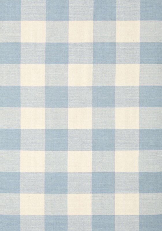 a blue and white checkered fabric