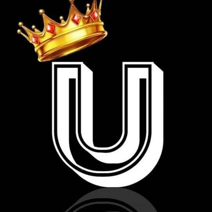 the letter u with a crown on top