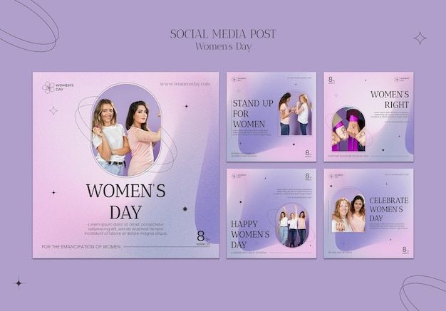 women's day social media post template