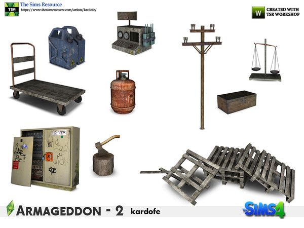 an assortment of various objects are shown in this graphic art workbench for the game armagedon 2