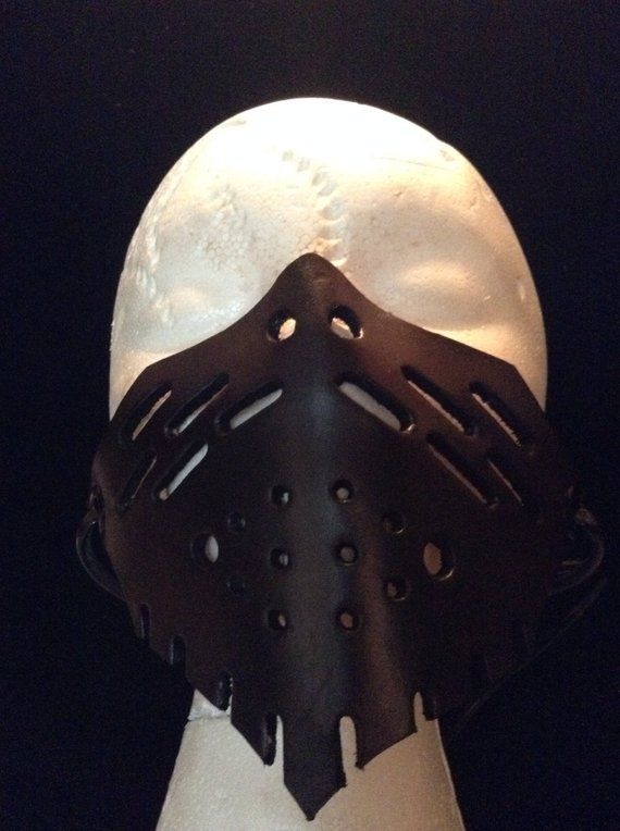 Molded Leather Face Mask Fantasy Villian, Concept Outfits, White Armor, Flask Holder, Leather Gauntlet, Leather Face Mask, Leather Face, Poughkeepsie Ny, Leather Bra