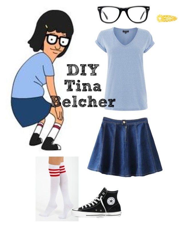 an image of a cartoon character with glasses and socks on, including a t - shirt that says diy tina pelcher