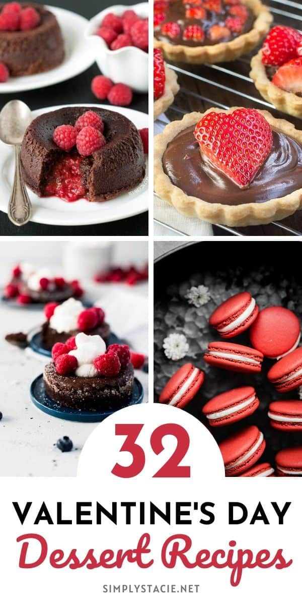 valentine's day desserts with chocolate and raspberries