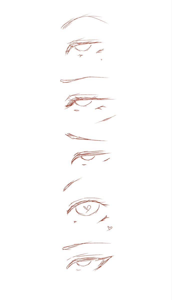 the steps to draw an eye