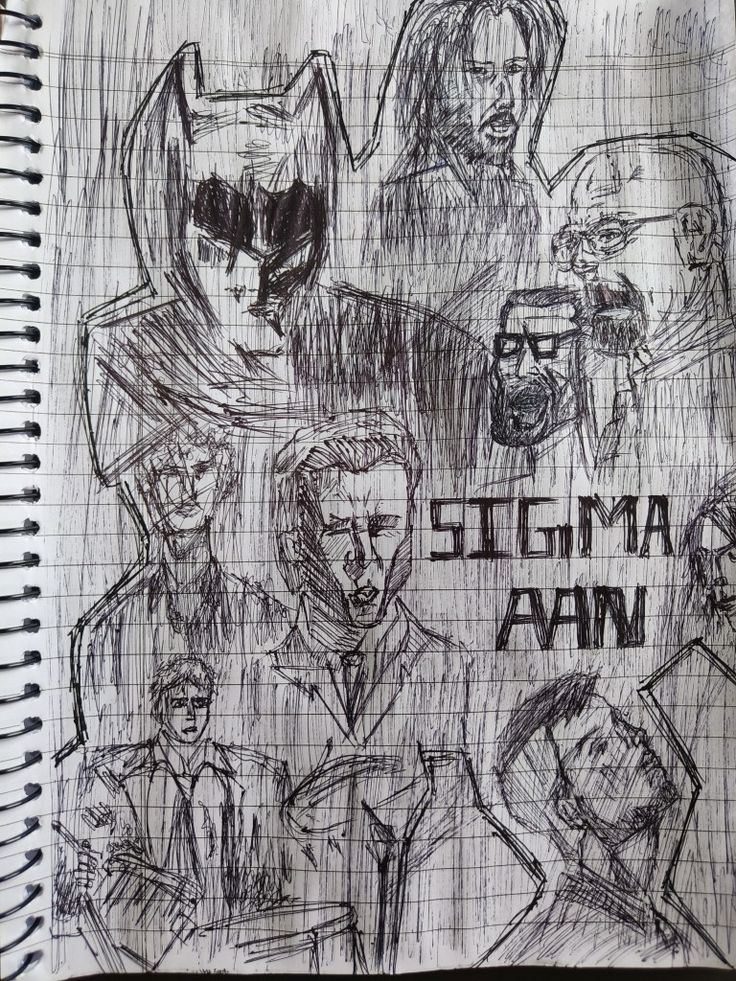 Sigma Male, Male Sketch, Sketch, Art