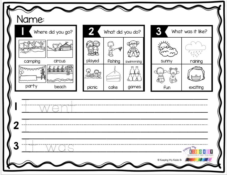 worksheet for beginning and ending the letter i with pictures on it, including