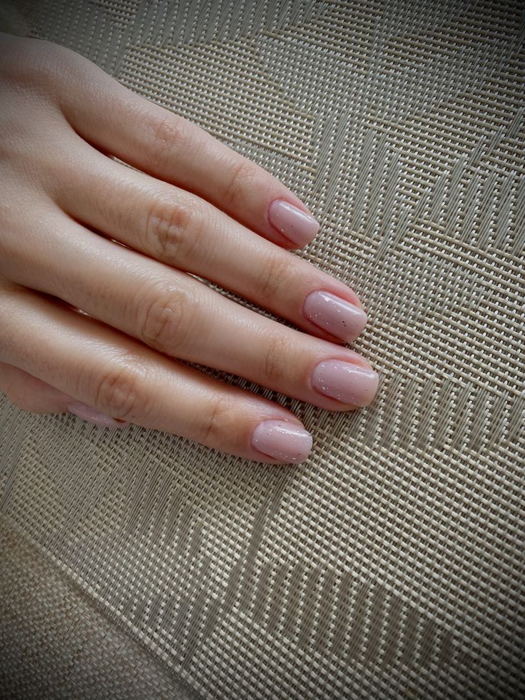 Short Square Nude Nails, Shirt Square Nails, Square Nude Nails, Nails With Sparkles, Shirt Nails, Square Shirt, Nails Nude, Square Nails, Nude Nails