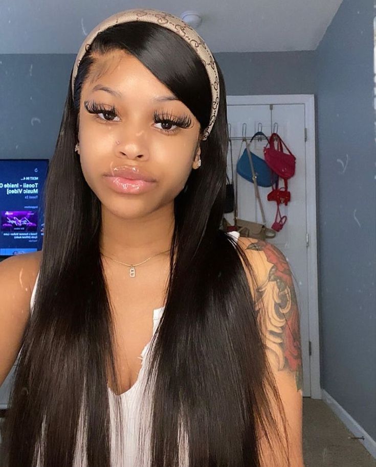 Slick Hairstyles, Hair Laid, Brown Wig, Headband Wigs, Baddie Hairstyles, Wig Styles, Lace Wig, Black Girls Hairstyles, Aesthetic Hair