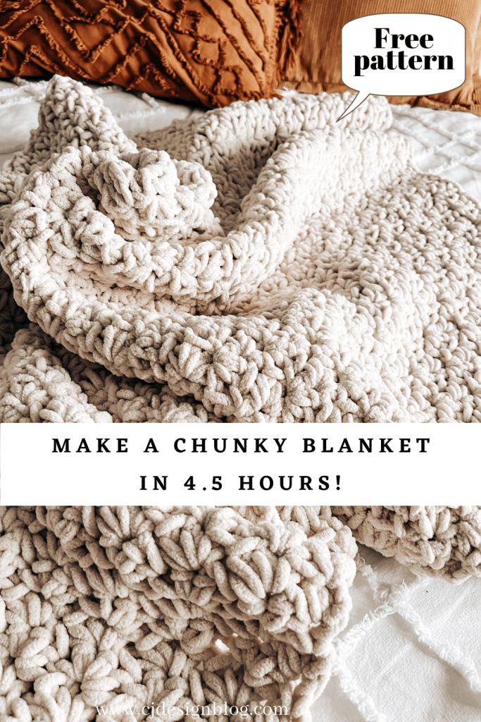 the chunk blanket is made in 4 hours