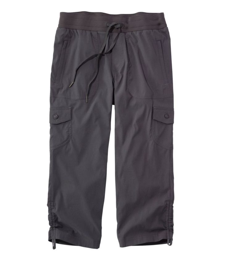 From scaling the ridgeline to kicking back at the campfire, these cropped hiking pants are lightweight, moisture wicking and ready to move with you. Inseam 22". Favorite Fit: Sits lower on the waist. Ripstop fabric is quick drying and moisture wicking. A soft stretch and a knit waist allow you to move fast and free. In a blend of 93% nylon and 7% spandex. UPF 50 + rated - the highest rated sun protection possible. Machine wash and dry. Elastic waistband with adjustable drawcord. Two front zip po Camp Pants, Flattering Jeans, Active Outfits, Ripstop Fabric, Hiking Pants, Cropped Style, Summer Ready, Active Women, Pull On Pants