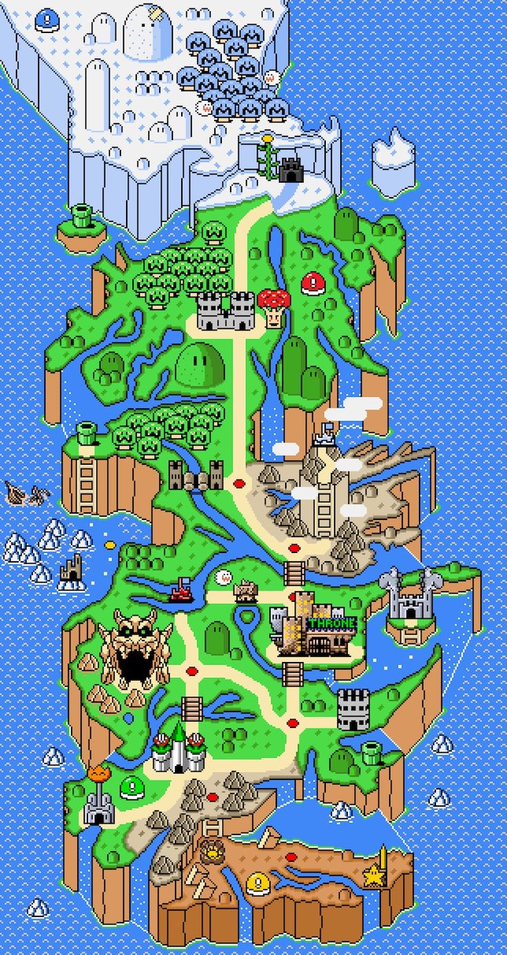 a map of the nintendo world