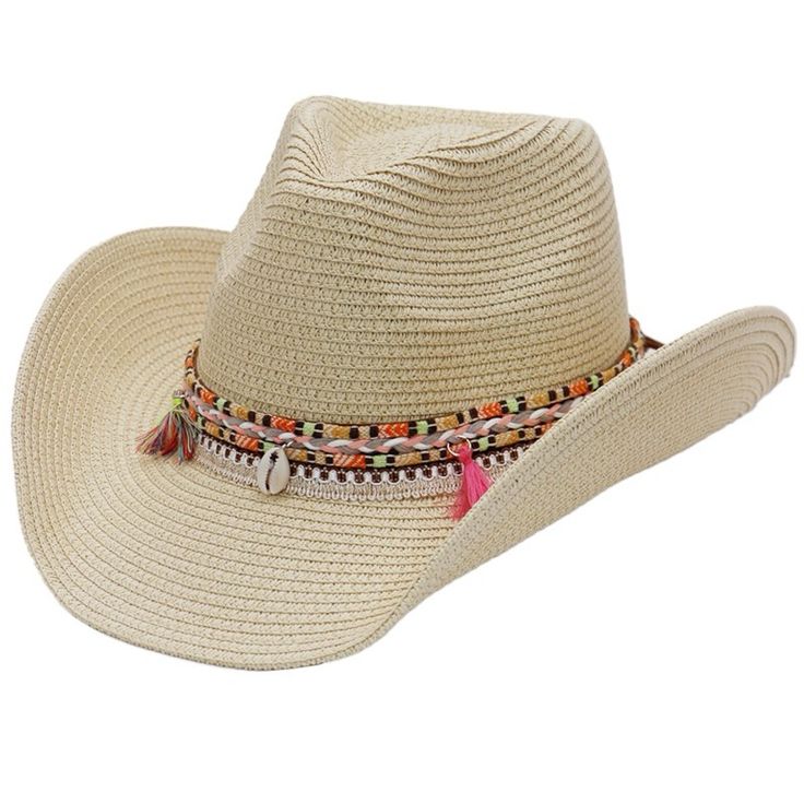 Price Is Firm Pink Coastal Tribal Woven Band Tycoon Crown Tight Weave Paper Straw Yeehaw Cowboy Hat -Boho Chic Coastal Cowry Seashell Tribal Braided Woven Band -Moldable Wired Brim -Brim Size: 3" -Head Size: Osfm (About 57cm-58cm Aka M/L) -Inner Adjustable Drawstring Bohemian Straw Hat For Summer, Bohemian Brimmed Straw Hat, Bohemian Straw Hat For Rodeo, Bohemian Fedora Straw Hat For Festivals, Bohemian Sun Hat For Beach Season, Bohemian Hats For Beach Season And Country Events, Bohemian Sun Hat For Rodeo And Beach Season, Bohemian Hats For Country Events And Beach Season, Bohemian Straw Hat For Festivals