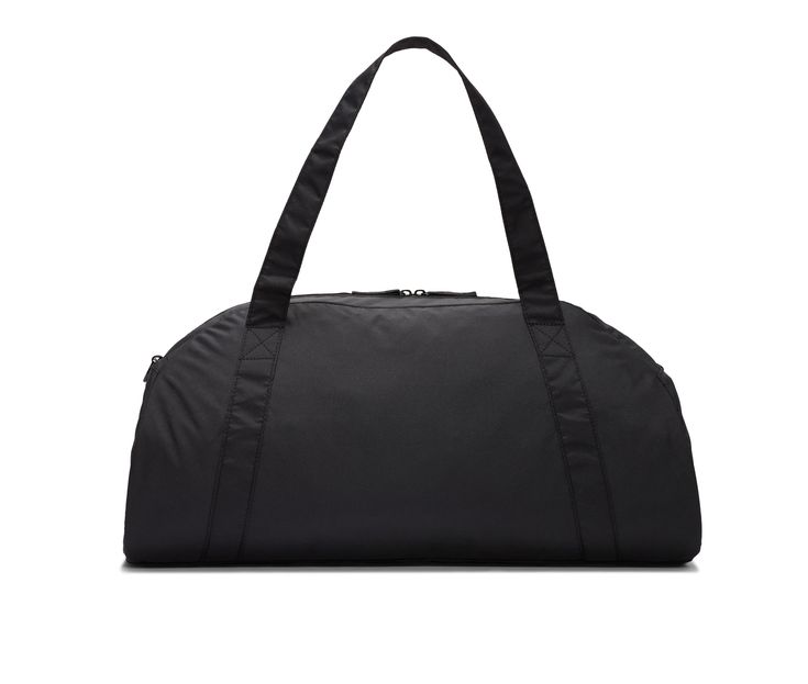 Durable and spacious is the name of the game for Nike's Gym Club Duffel Bag. Crafted with a lightweight and durable construction, this duffel bag features adjustable straps and plenty of storage space so you can always be ready for the day. This product is made with at least 65% recycled polyester fibers, Lightweight and durable ripstop fabric body, Zippered closures, Approx. 13 inch H x 20 inch W x 9 inch D, Removable shoulder strap, Snap pockets on the sides for added convenience, Nike® brandi Rectangular Black Bag For Sports Events, Black Casual Bag For Sports Events, Casual Black Bag For Sports Events, Practical Black Bag For Sports Events, Functional Nylon Bag For Sport, Functional Black Duffle Bag For Sports Events, Black Nike Bag With Adjustable Strap, Sports Black Nylon Duffle Bag, Black Sports Shoulder Bag