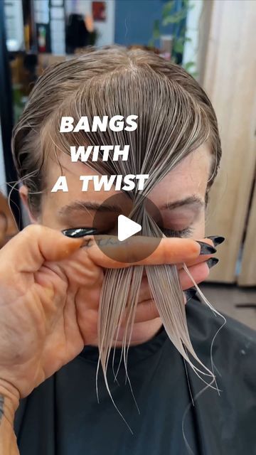 Trimming Your Own Bangs, Hair Up Styles With Bangs, Curten Bangs Hair, The Rachel Haircut With Bangs, Trim Bangs Diy, Cut Wispy Bangs Diy, Diy Shaggy Bangs, Trim Your Own Bangs, Diy Side Bangs Haircut