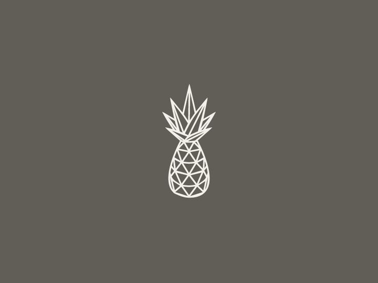 a white pineapple on a gray background