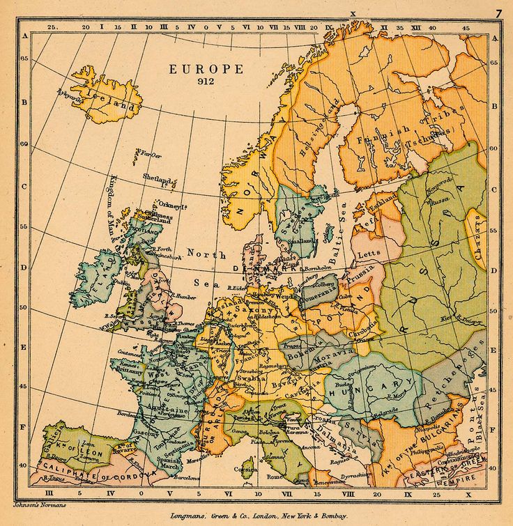 an old map shows europe and the middle east